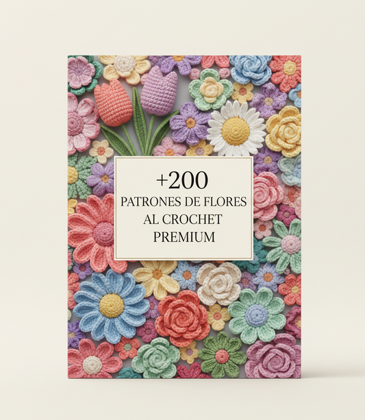 + 200 Patrones de Flores al Crochet Premium