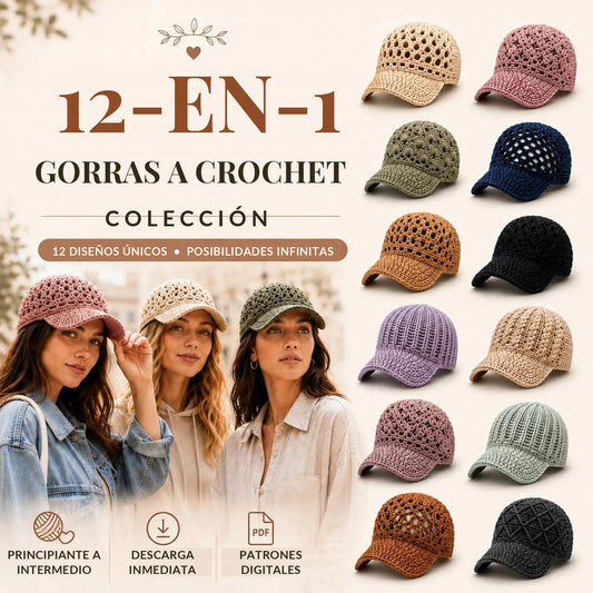 Gorras a Crochet: Coleccion Premium